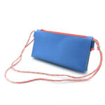 Crossbody trio hemelsblauw - zalm - multioranje
